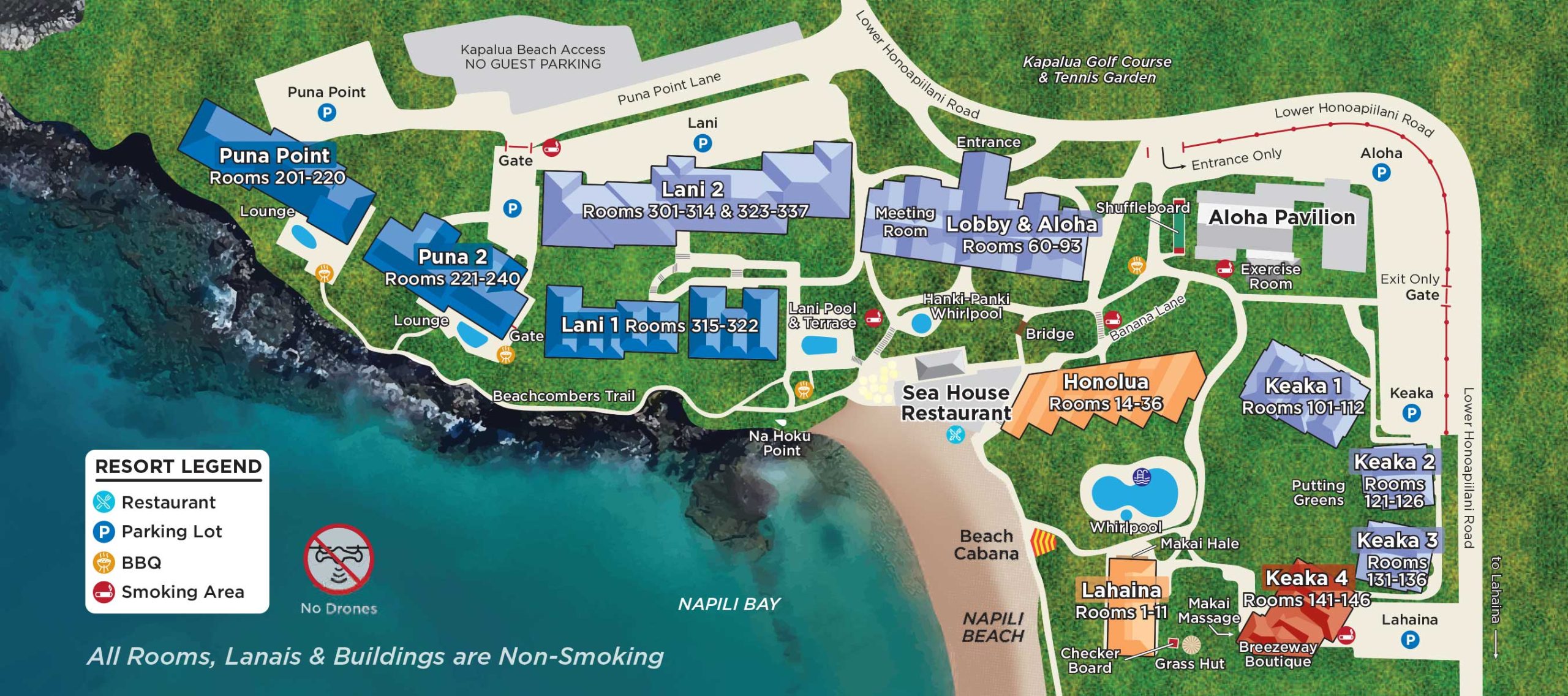 Napili Kai property map